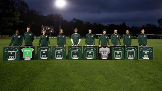 Michigan State men's soccer (PHOTO:  MSU SID)